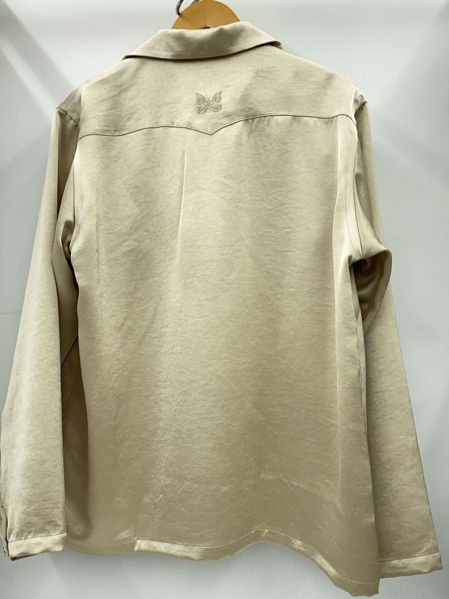 Needles Long Sleeve Shirt L Polyester BEG Solid 0T200