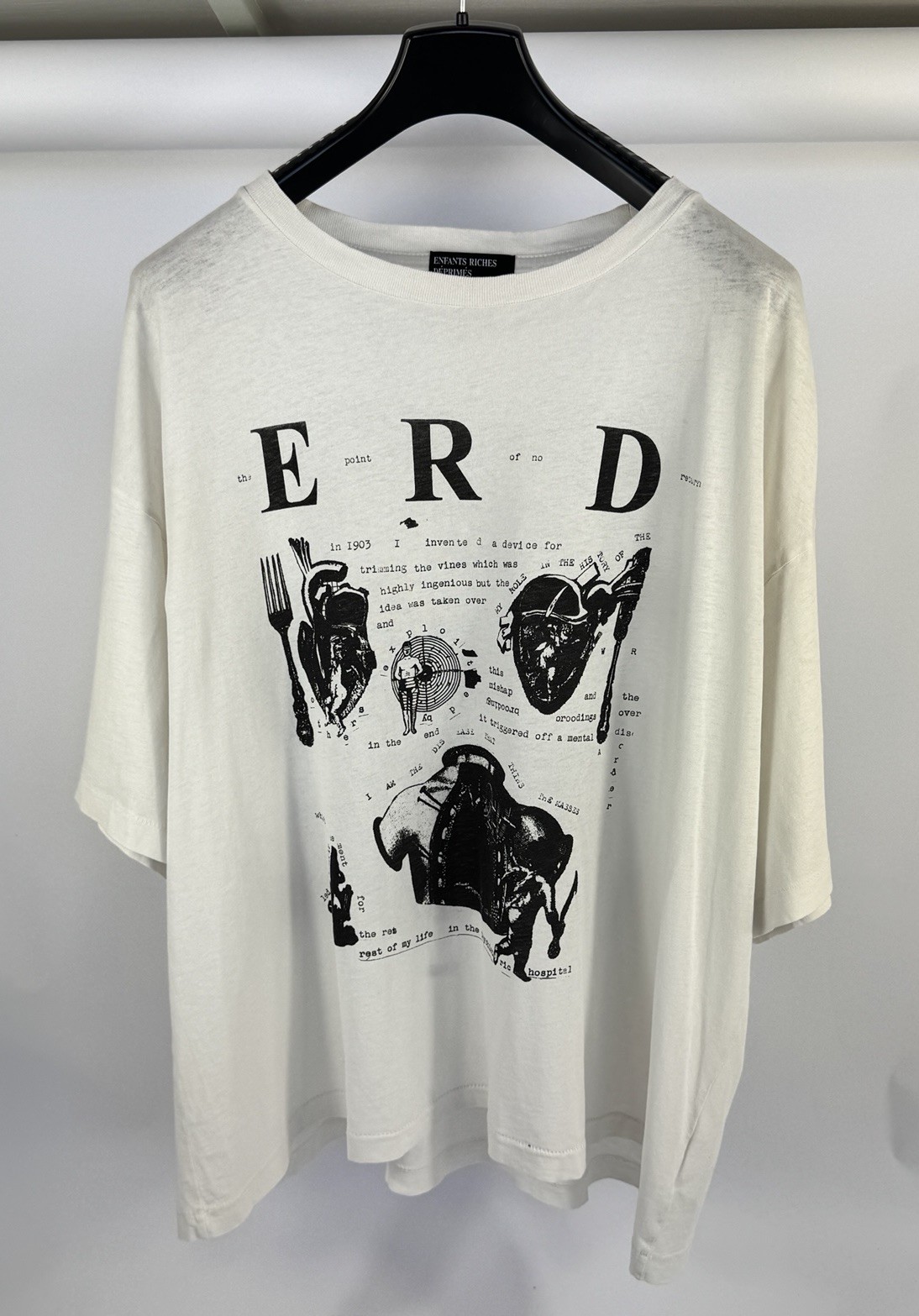 Enfants Riches Deprimes – My Role In The War Print T-Shirt Size: L