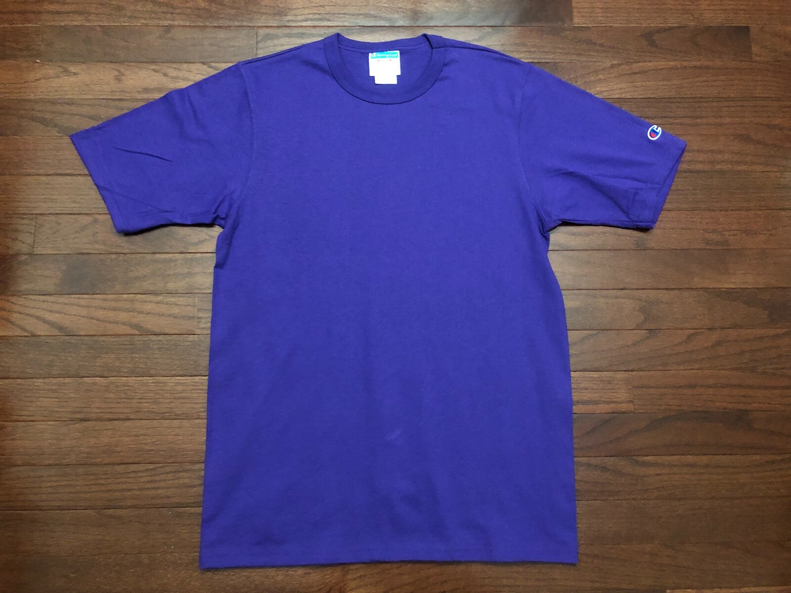 NEW CHAMPION ATHLETIC APPAREL T SHIRT MENS MEDIUM PURPLE BLANK TEE SPORTSWEAR M