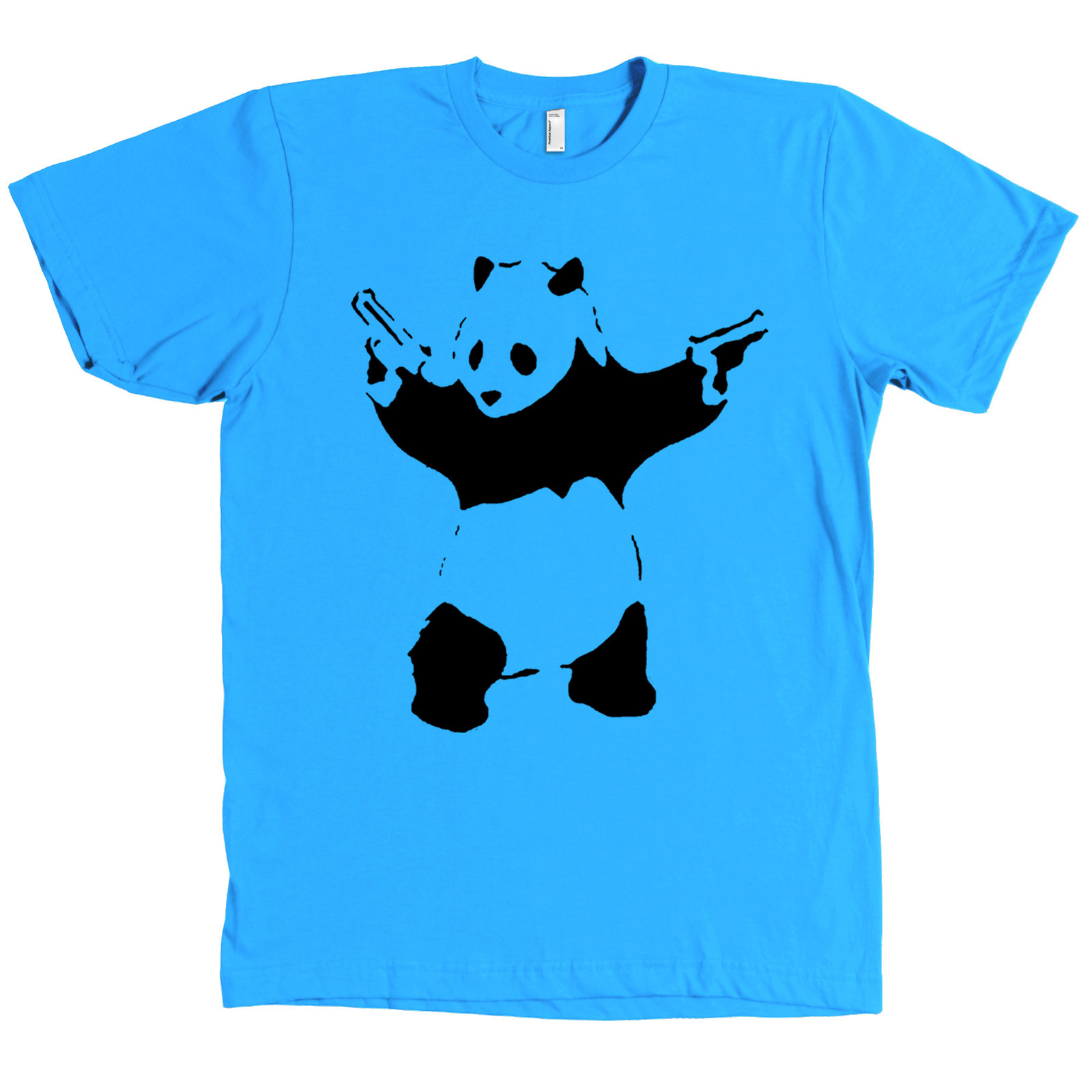 Banksy Panda With Guns Stencil Bella + Canvas Shirt – MANY COLORS