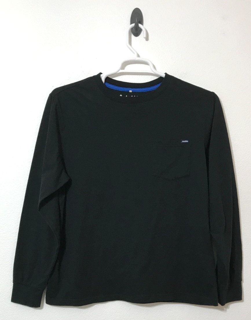 Chubbies T-Shirt Size Large Long Sleeve The Weekend has Arrived Pocket Black