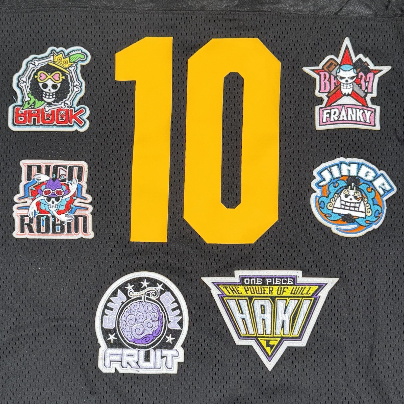 DIM MAK X ONE PIECE – Straw hat crew JERSEY BLACK YELLOW SIZE S