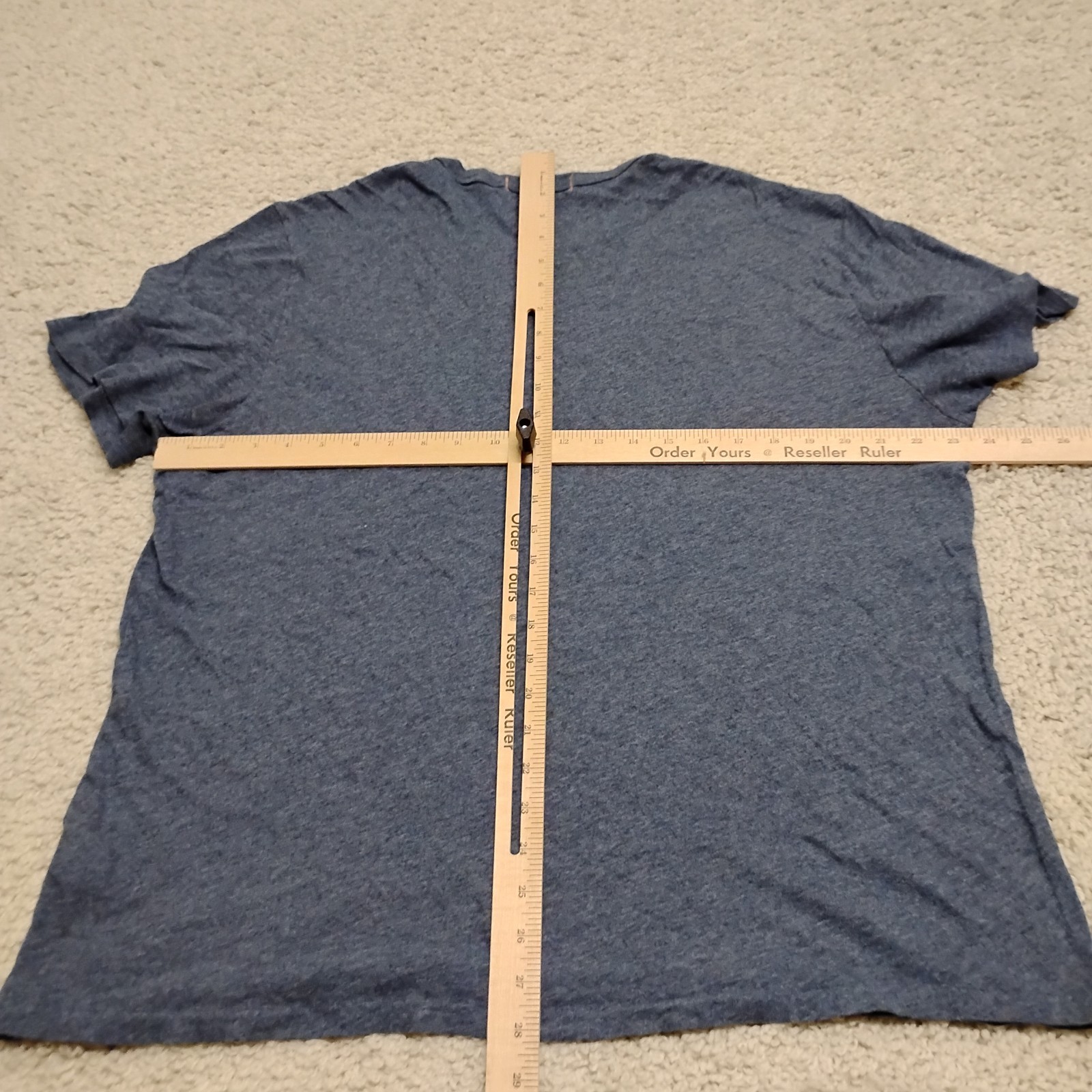 Faherty T Shirt Mens XL Blue Crew Chambray Tees Modal Casual Beach Designer Logo