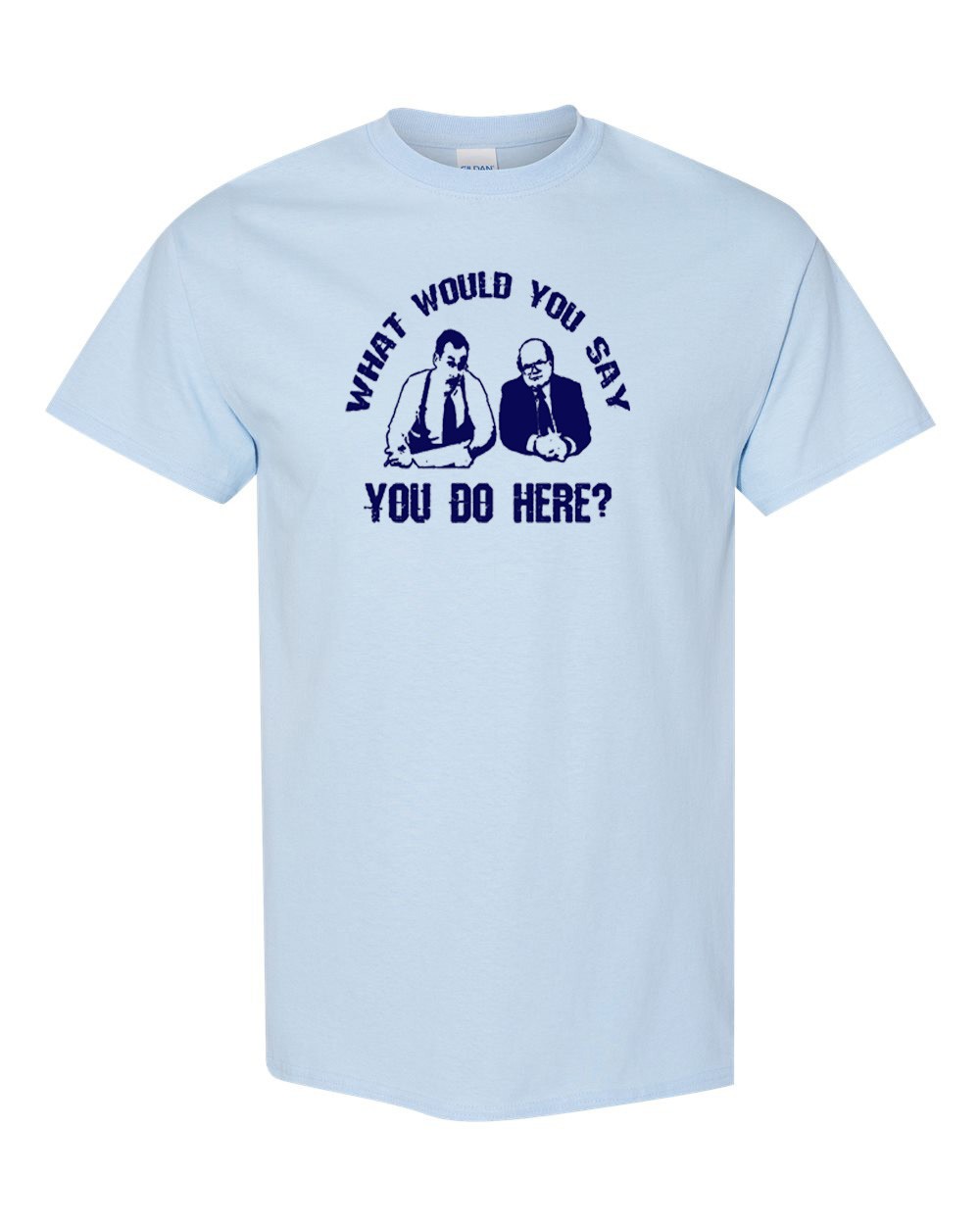 The Bobs Office Space Peter Gibbons Milton Bill Lumbergh Initech Blue L T-Shirt