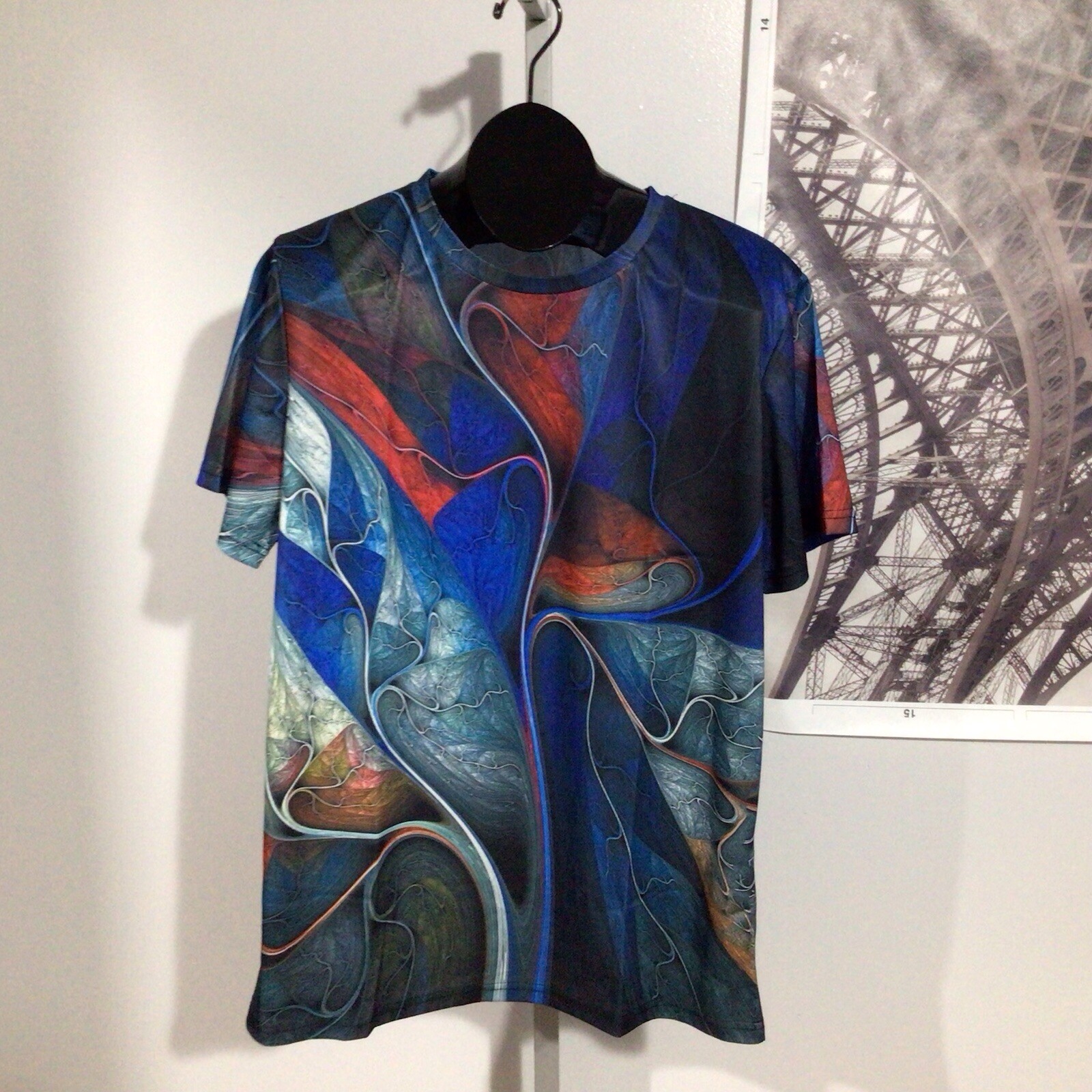 Graphic Prints Vibrant Color Trendy Ultra Soft Casual Short Sleeves Tee Shirts L