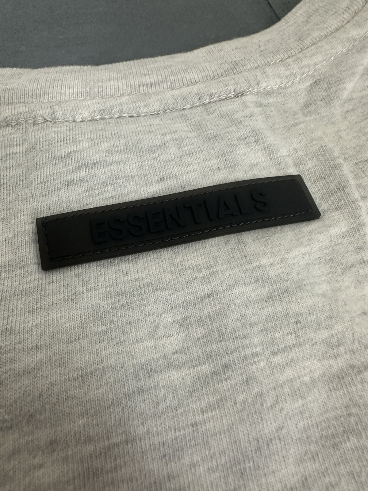 Fear of God Essentials Core Collection Light Oatmeal Short Sleeve Shirt Size M