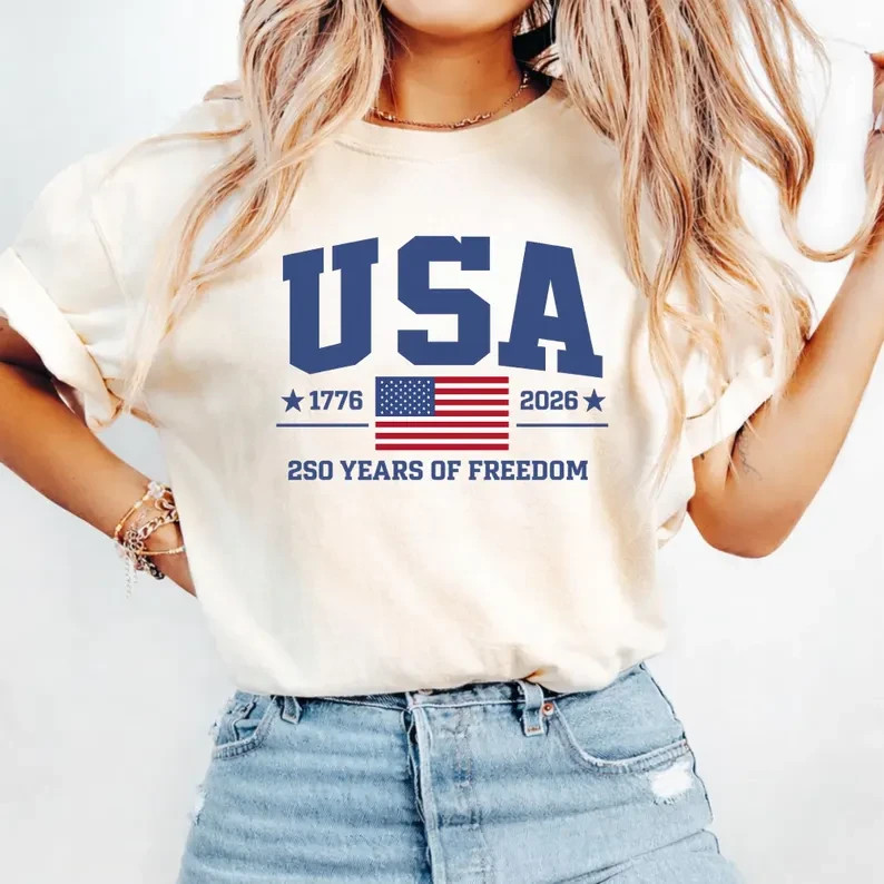 Patriotic Shirt, 250 Years of Freedom Tee, 250 Shirt, 1776-2026 shirt