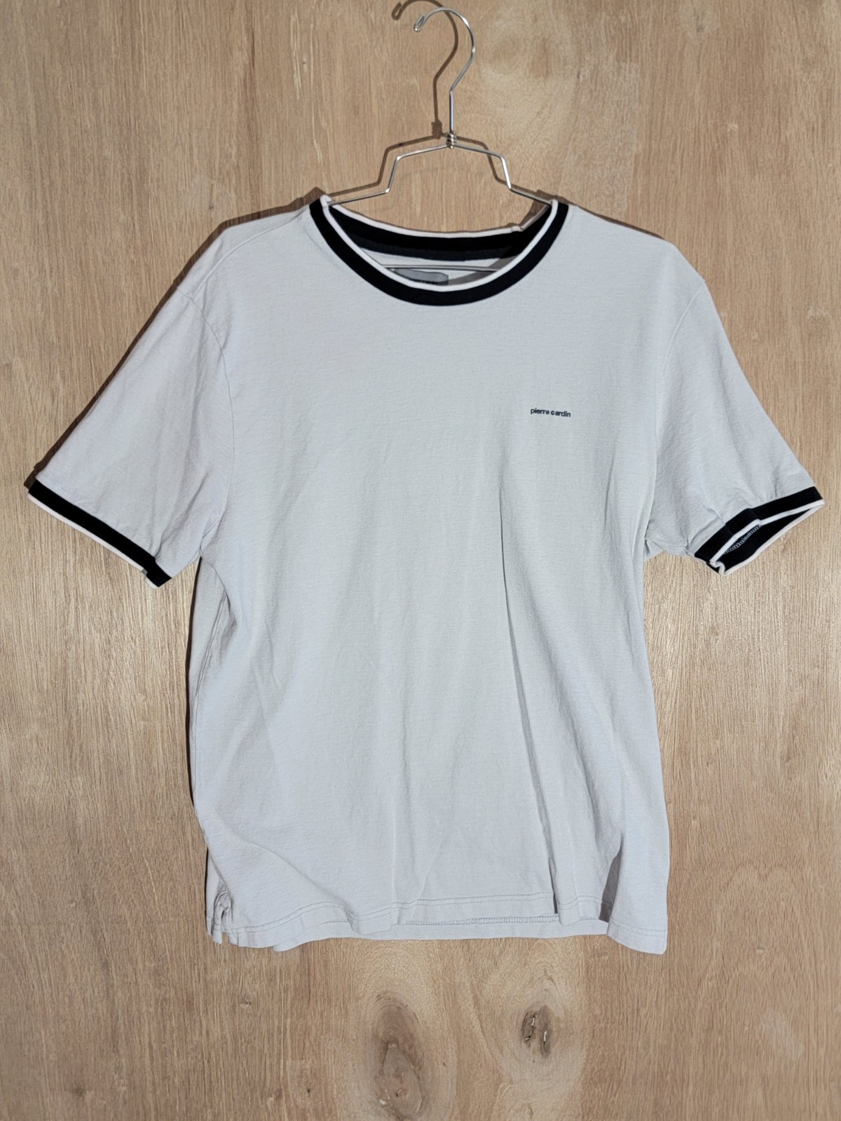 pierre cardin shirt mens size XL crew neck short sleeve embroidered logo white