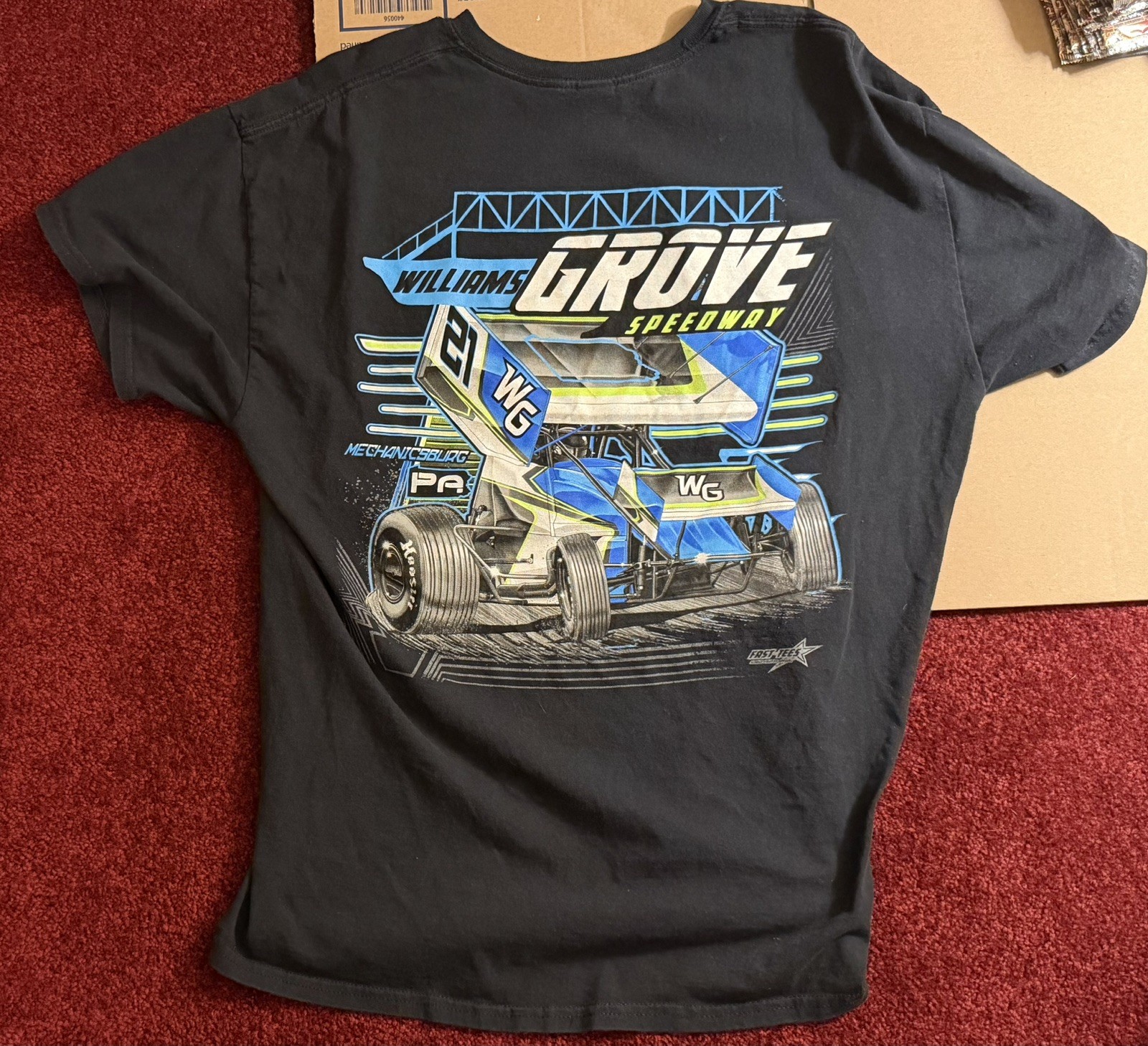 WilliamsGrove speedway Sprint Car Racetrack Mechanicsburg PA 2 sided Size XL