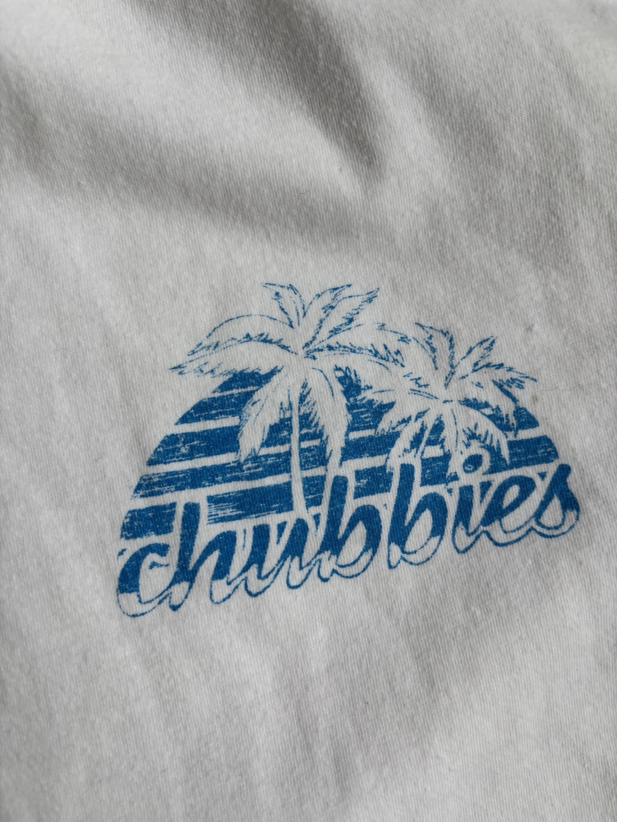 Chubbies Men’s The Weekend Has Arrived White Graphic T Shirt Short Sleeve Size L