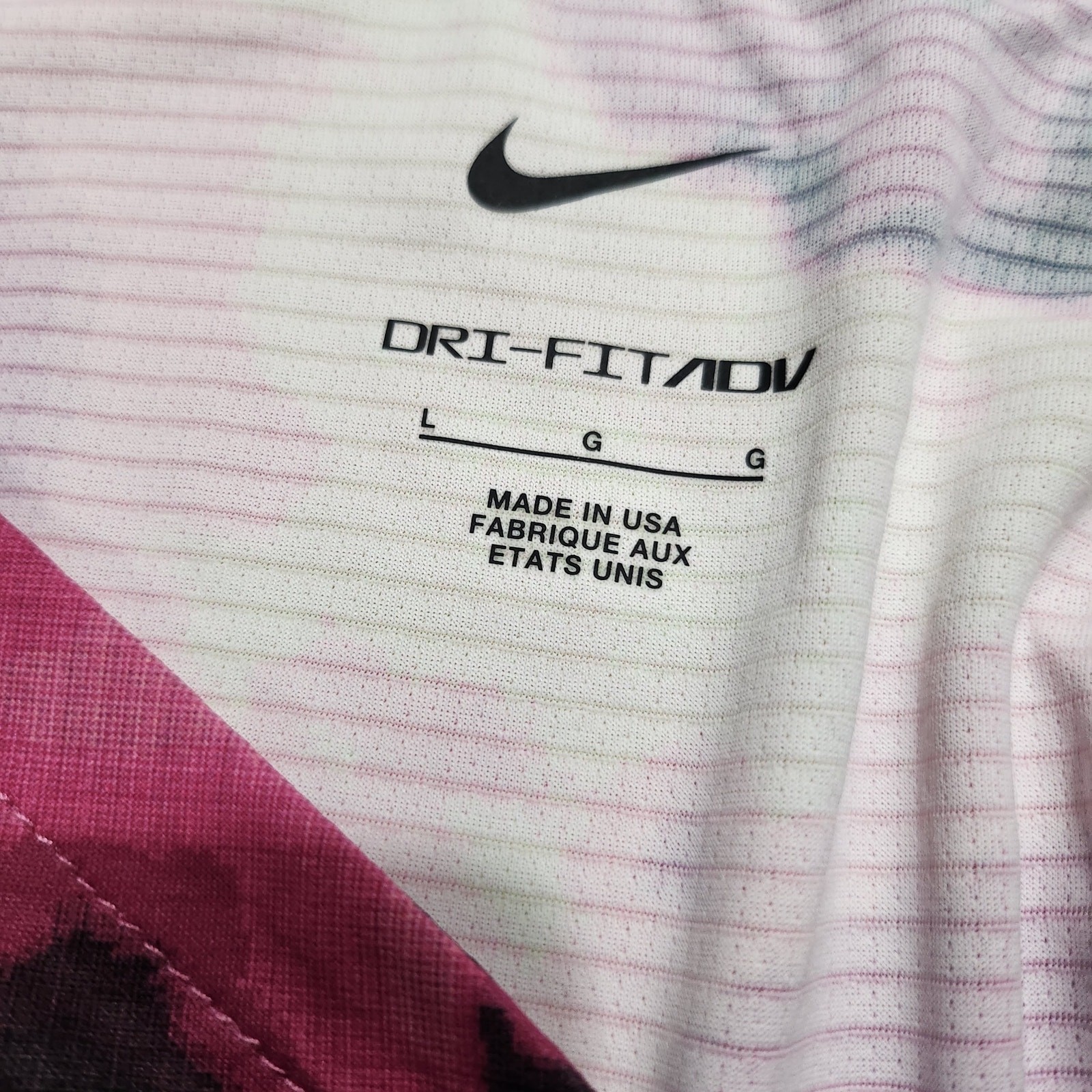 Mens Size L Nike Running Singlet Pro Elite Dri-Fit ADV V Neck Multi FD5892-617