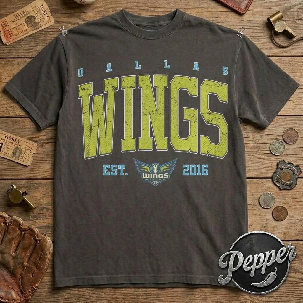 Vintage Dallas Wings Shirt Basketball Comfort Colors Tee 2016 Texas WNBA FanGift