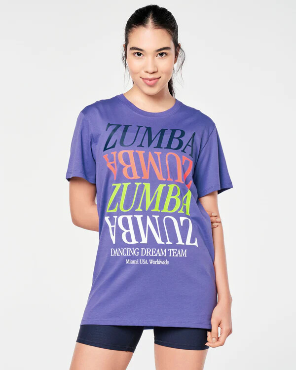 Zumba Prep Crew Neck Unisex Tee – Periwinkle Purple ~ XS/S M/L XL/XXL ~ New!
