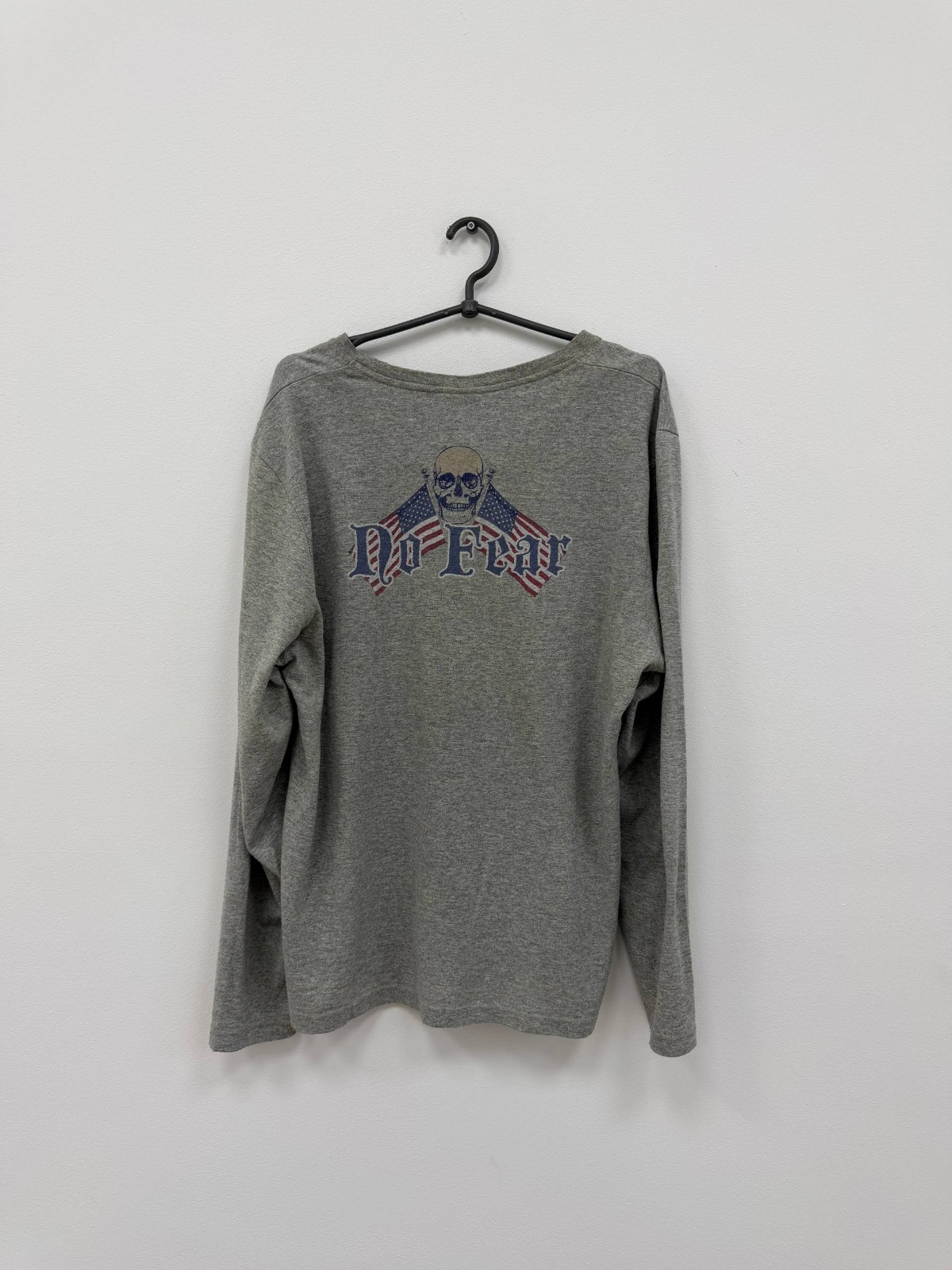 RARE Oversized VINTAGE SK8 STREETWEAR ARCHIVE Embroidered LOGO SKATER LONGSLEEVE