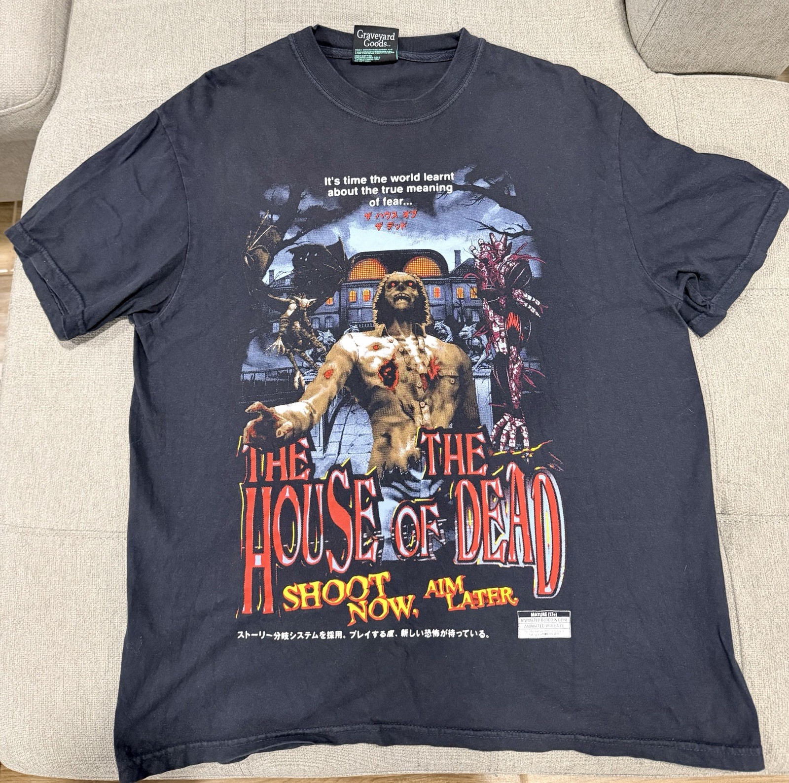 Graveyard Goods LargeTee House of the Dead 1996 72 Hours Release Sold Out Used