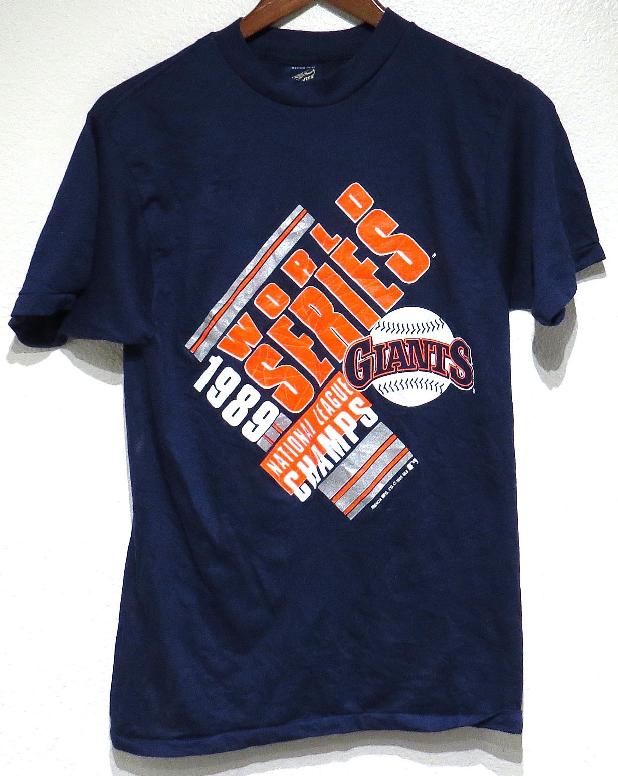 vtg SAN FRANCISCO GIANTS 1989 World Series t-shirt Fits SMALL 80s Soft 50/50