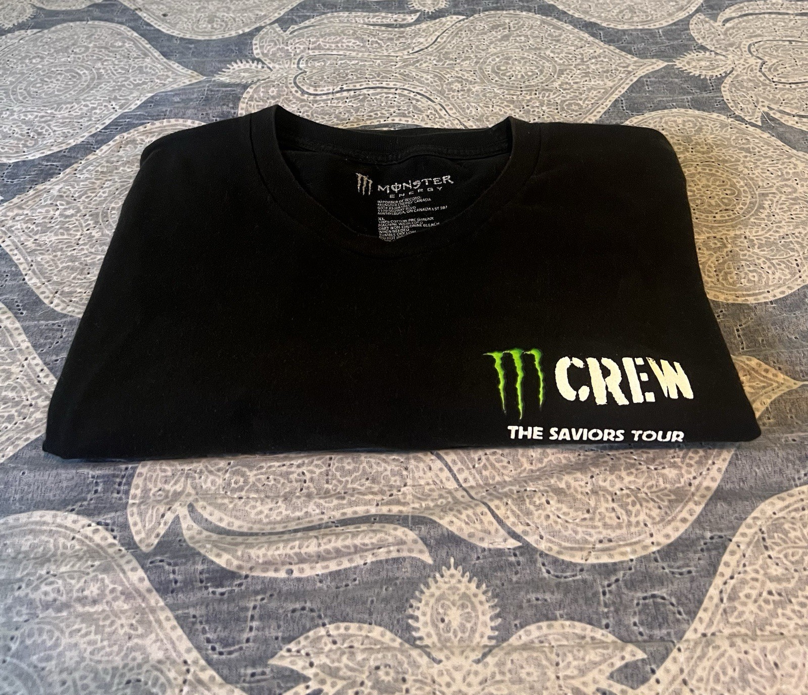 Monster Energy Green Day (The Saviors Tour Men’s Black T-shirt Graphic Print XL