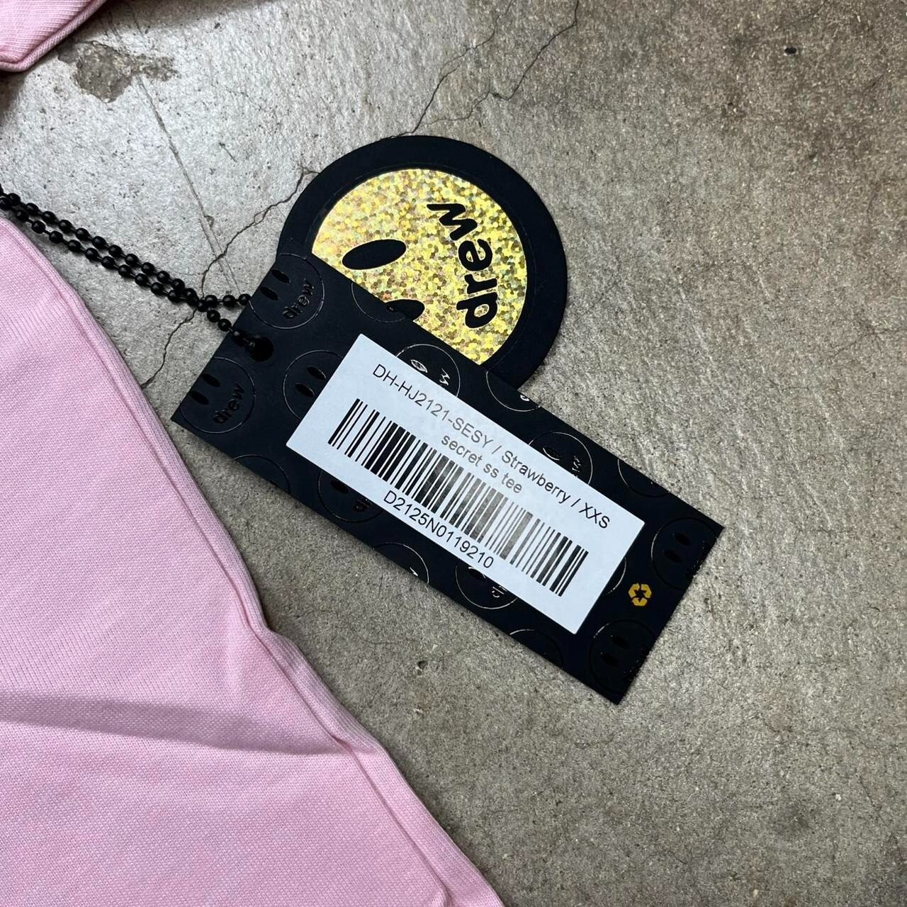 NWT Drew House Secret SS Tee Strawberry Pink Size XXS
