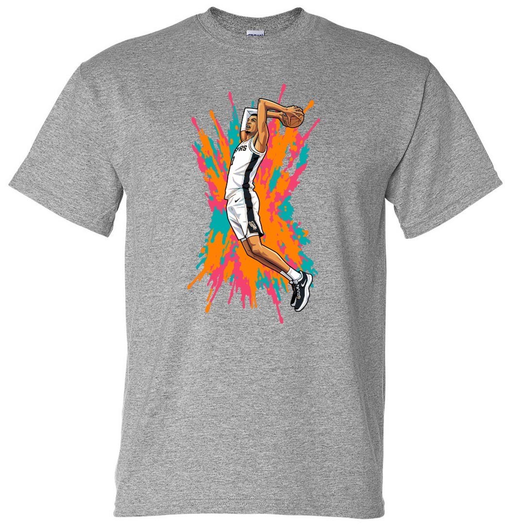 Victor Wembanyama Spurs Spray Paint Shirt T-Shirt Toddler 2T