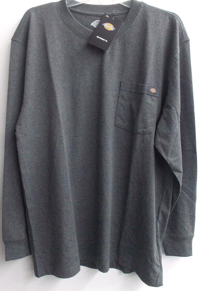 Dickies Long Sleeve Heavyweight Pocket Tee. Dickies Pocket T WL450 HCGH CH Heat