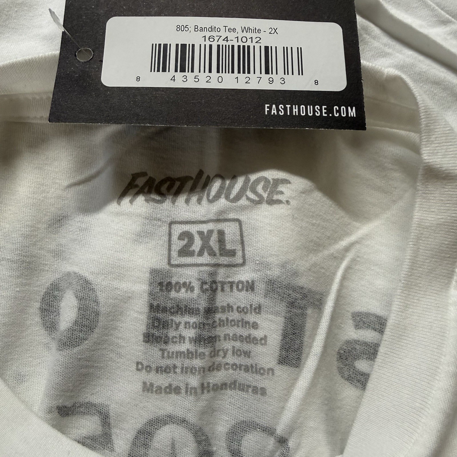 Fasthouse Motocross Shirt Central Coast XXL White Mens