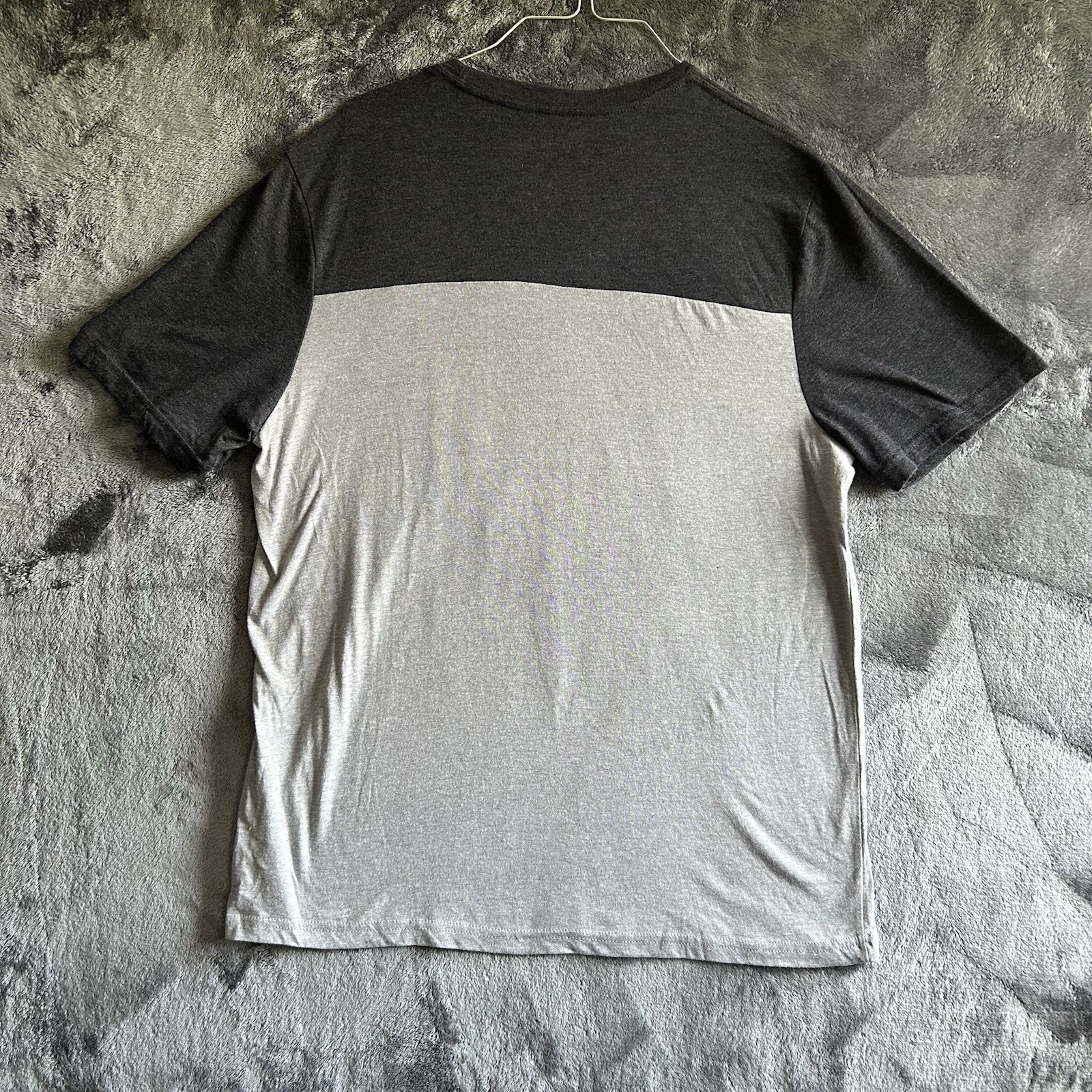 Justice League T Shirt Size Large Black Gray Super Hero Graphic DC Comic
