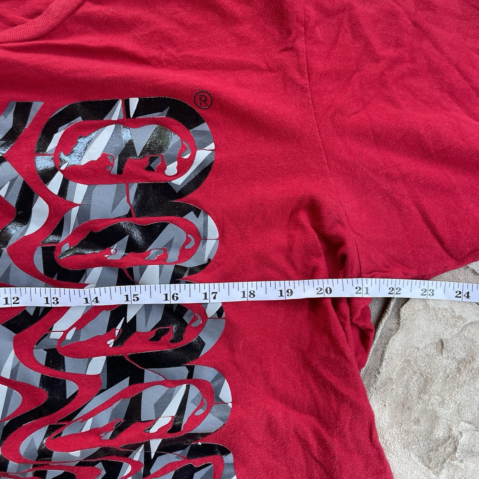 Ecko Unltd RAW Thread T Shirt Men’s XL Red Graphic Tee 2000s Y2K Streetwear