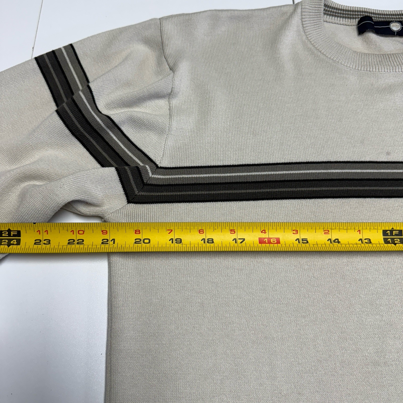 Vintage Skate Knit T Shirt Mens M Striped Long Sleeve Y2K Grunge Skateboarding
