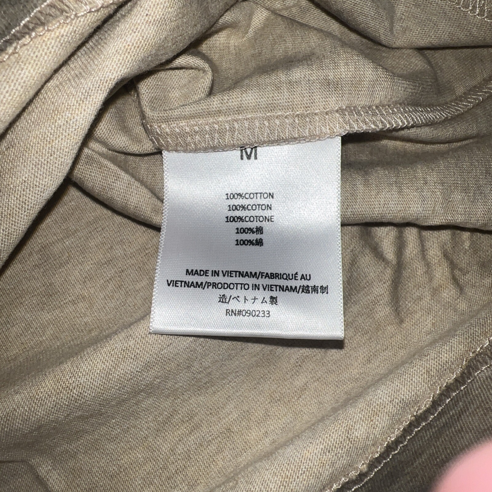 Essentials FOG Gold Heather Tshirt Size M NWT Sold Out Online!! Authentic