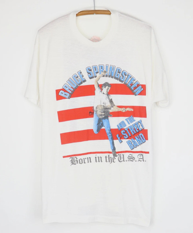 Bruce Springsteen Born In The USA Tour T-Shirt Unisex Tee Size S To 4XL
