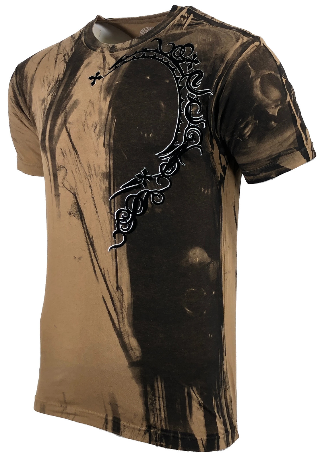 AFFLICTION Men’s T-Shirt DARK NIGHT Biker Skulls Tattoo MMA S-5XL