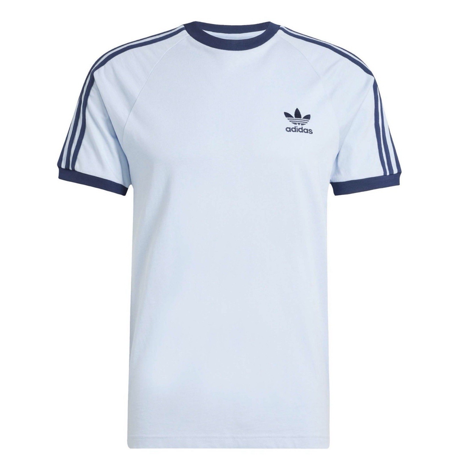 NEW MENS XL ADIDAS ORIGINALS 3-STRIPES CALIFORNIA T SHIRT Sky Blue JN7018