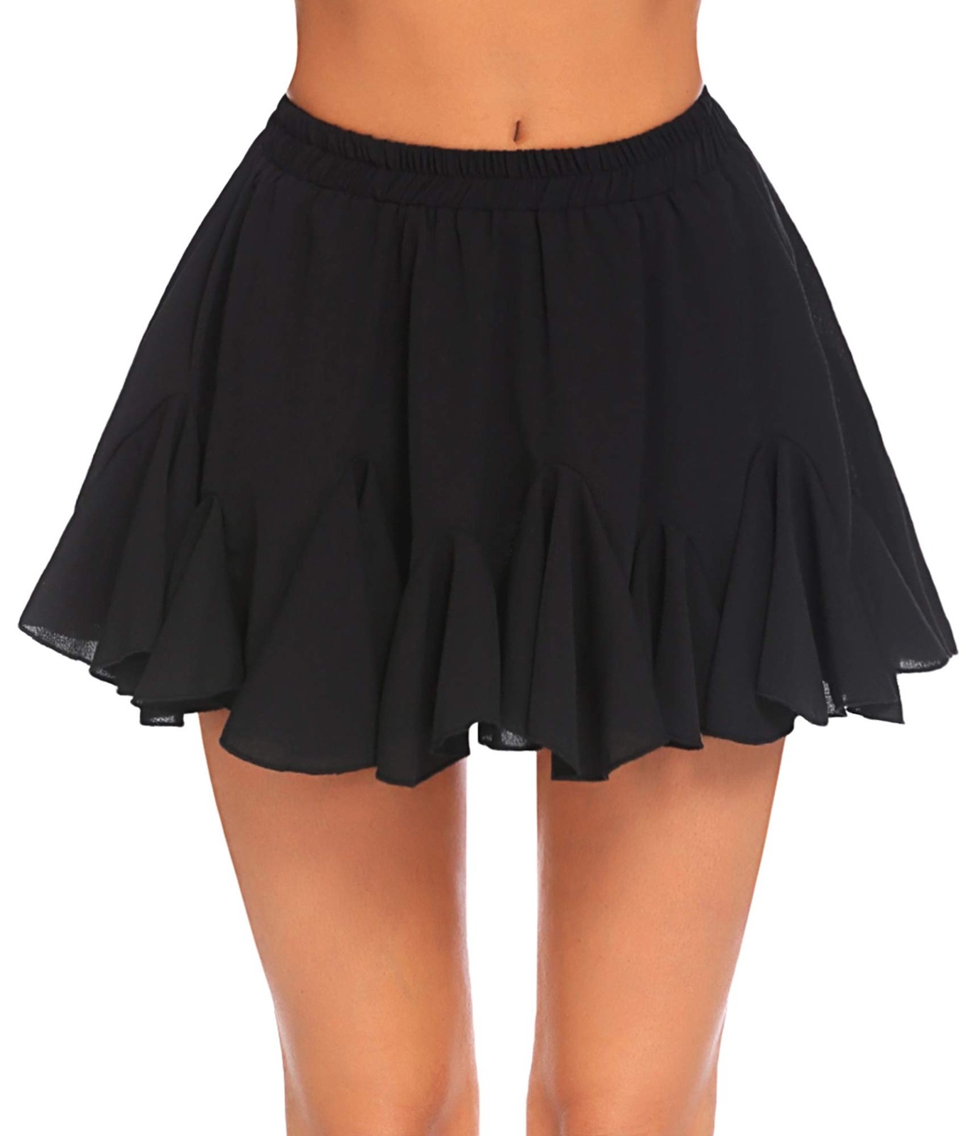 Avidlove Black Skirt for Women Pleated Skater Skirt Basic Casual High Waisted…