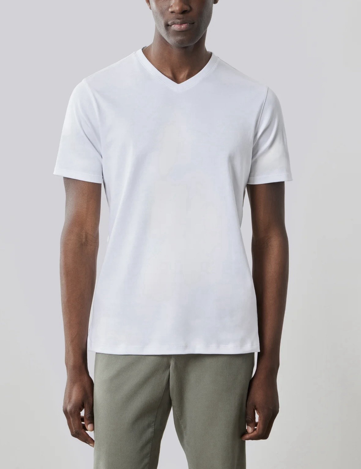 NWT Sz XL Robert Barakett Mens V Neck Tee Shirt Luxurious Soft Pima Cotton