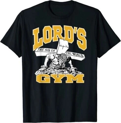 Lord’s Gym T-Shirt – Funny Jesus Christian Faith Workout Parody Tee