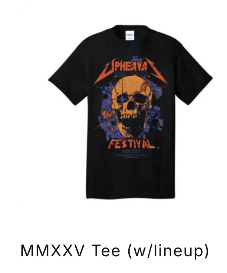 2025 Upheaval Festival Black Short Sleeve T-Shirt Size Medium Gildan Tag New