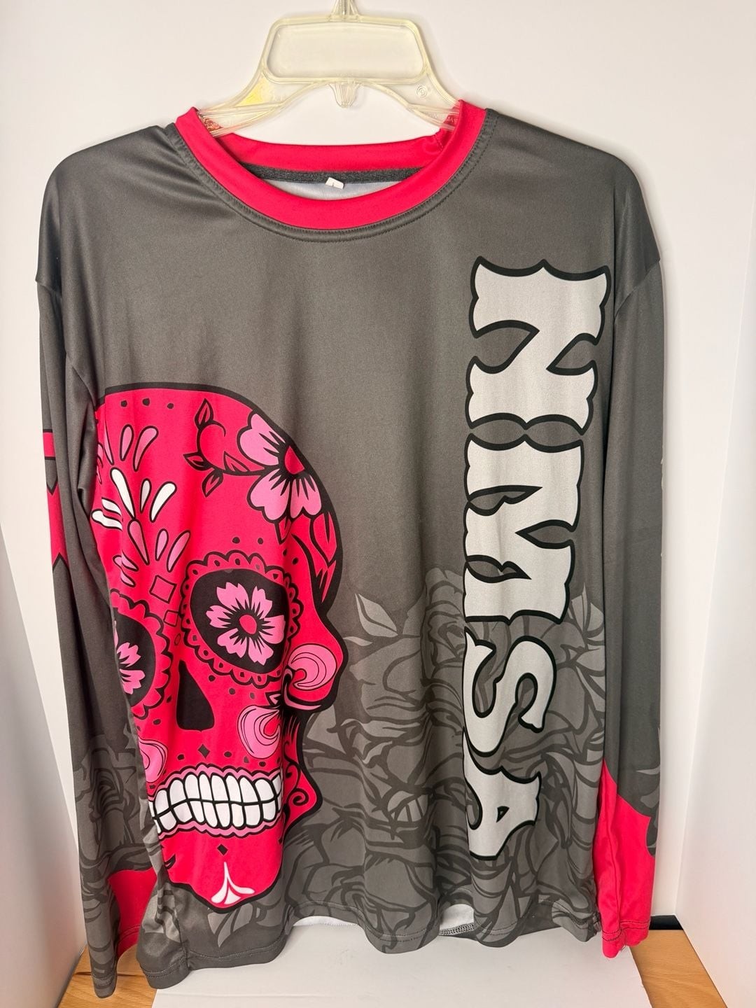 Custom Royalty Transportation LLC Sugar Skull Long Sleeve Performance Jersey