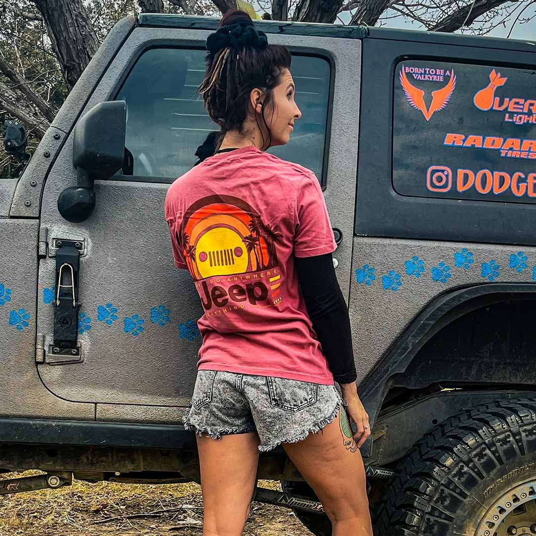 Jeep Sunset Palms T-Shirt Size 2XL Comfort Colors Jedco Licensed