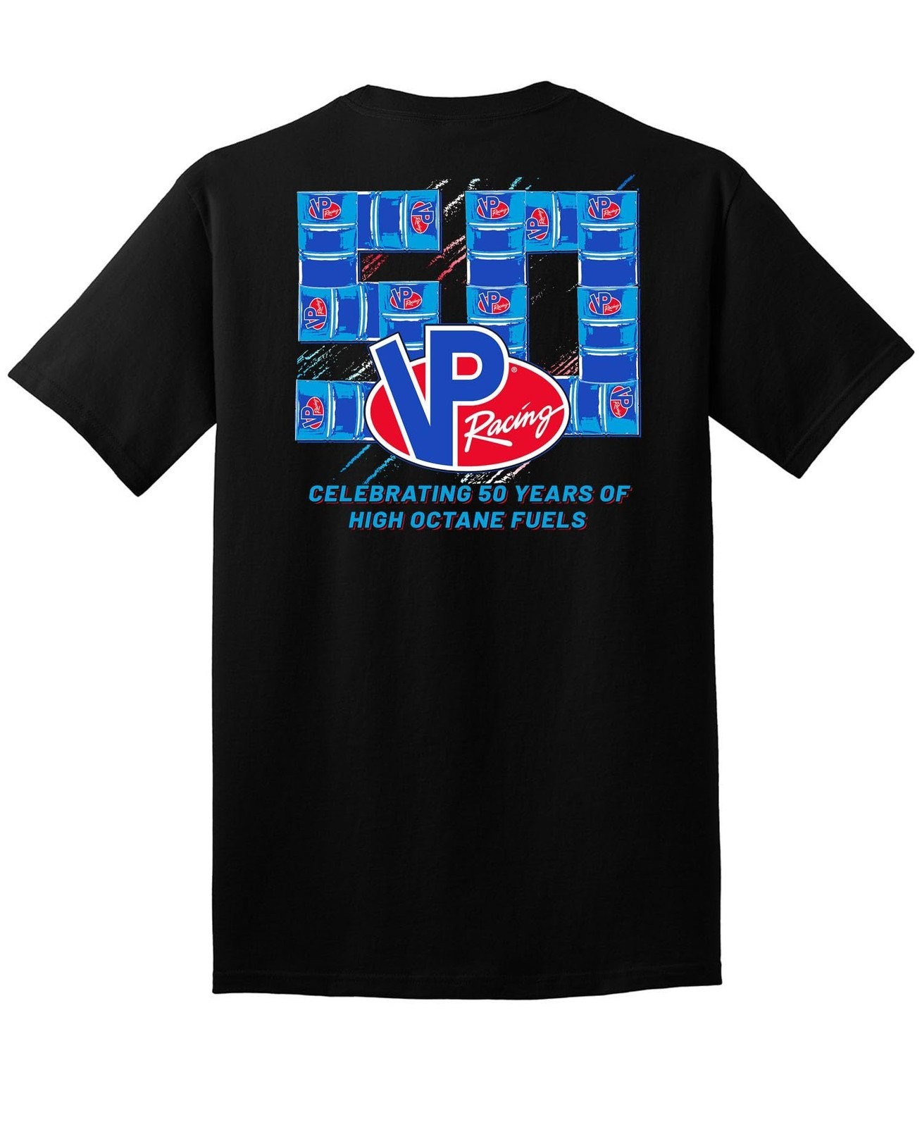 VP Racing Fuels Shirt – Fuel Cans 50th Anniversary Tee – Softstyle Preshrunk…