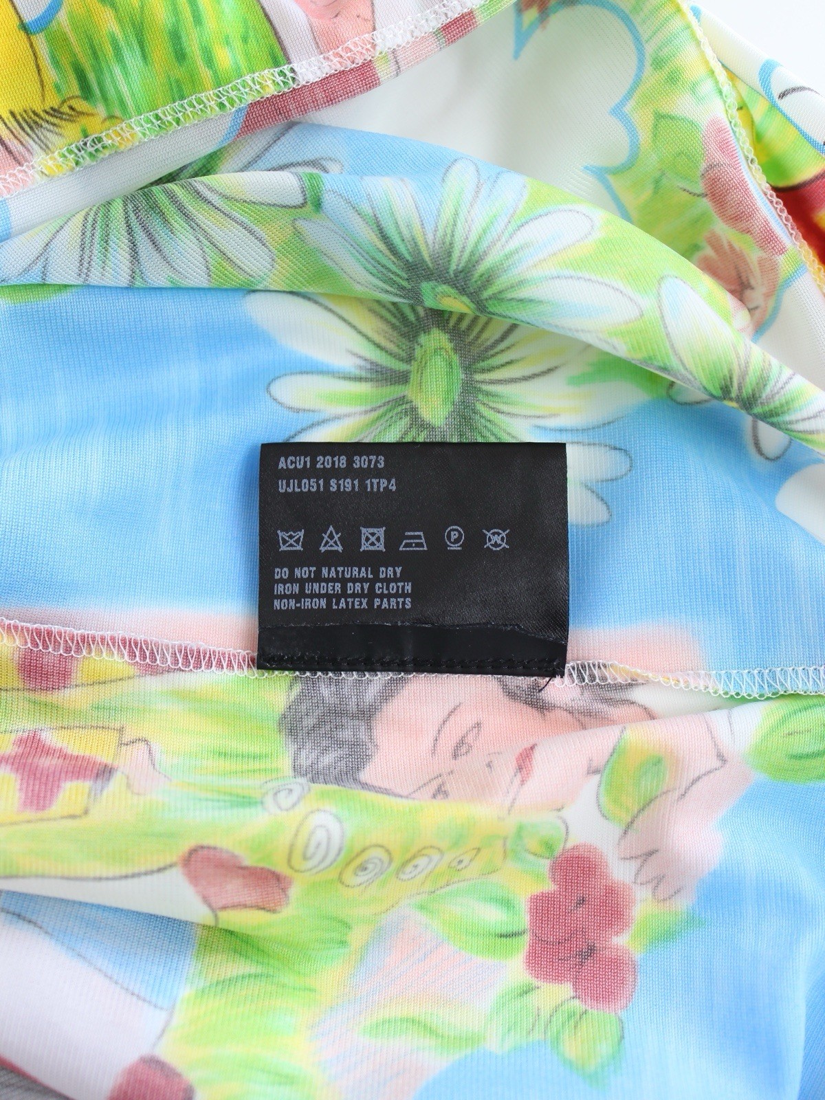 Prada Ss’19 Flashback Print Turtleneck Jersey Top LongSleeve, Size XL