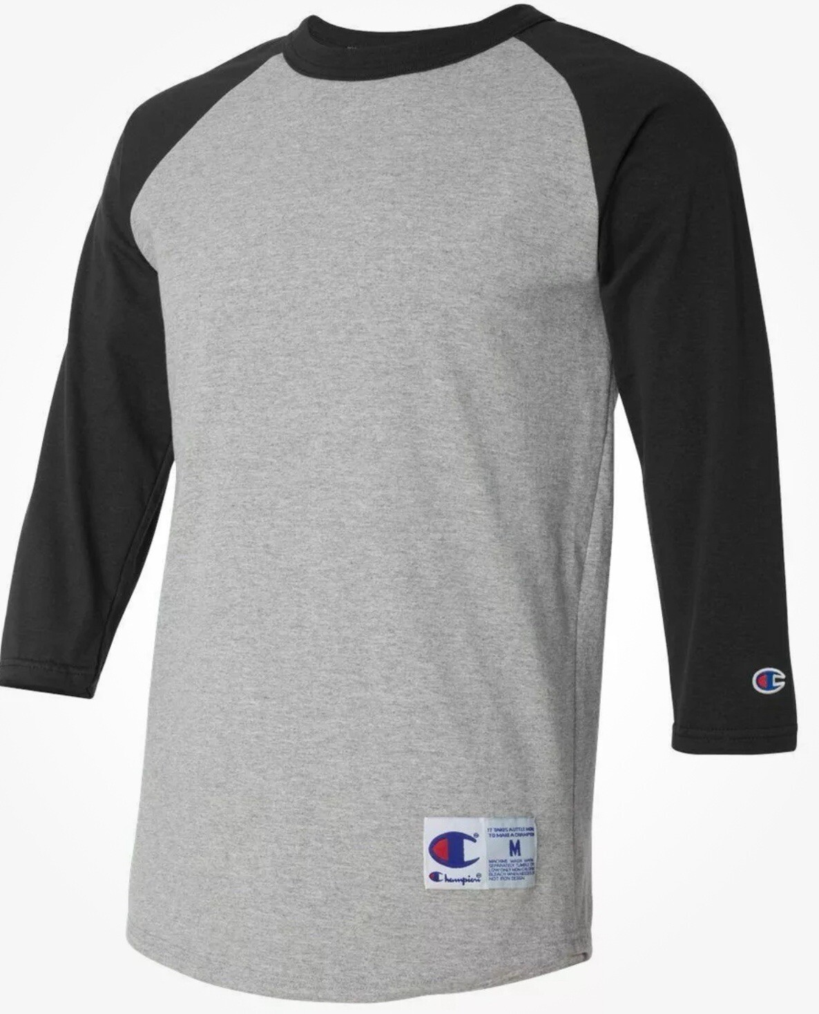 Champion 5.2 oz. Tagless Raglan Long Sleeves Baseball T-Shirt T1397