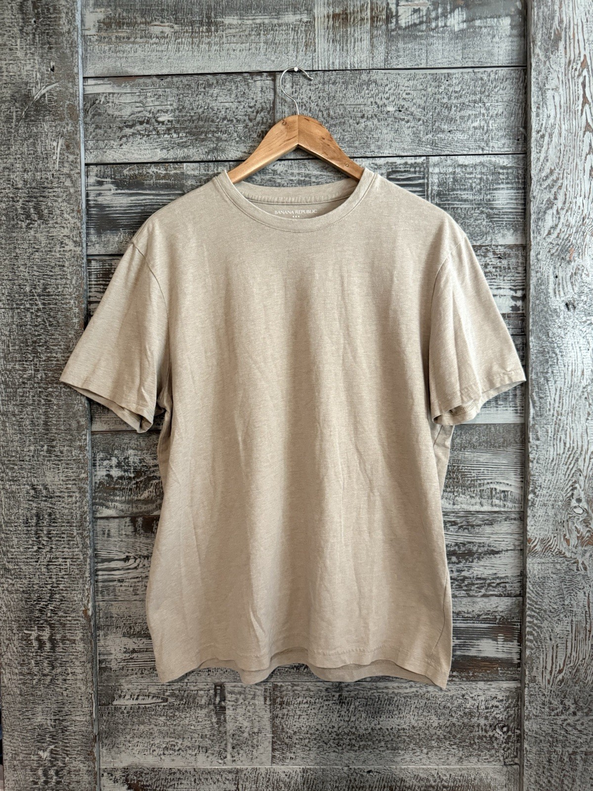 Banana Republic Premium Wash T Shirt Crew Neck Men’s Size L Excellent Condition