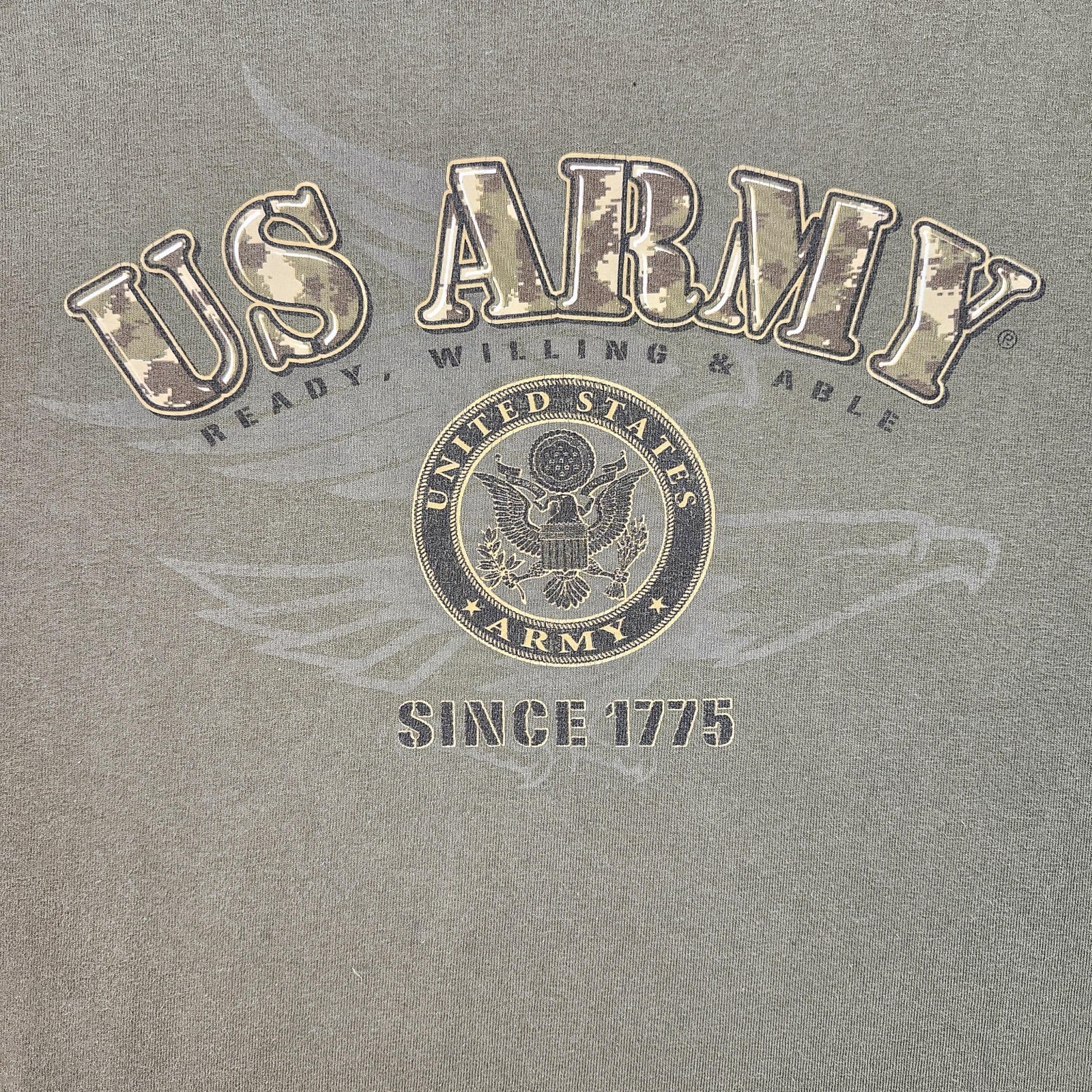 US Army Shirt Mens XL Academy Sports Outdoors Military Graphic Tee 1775