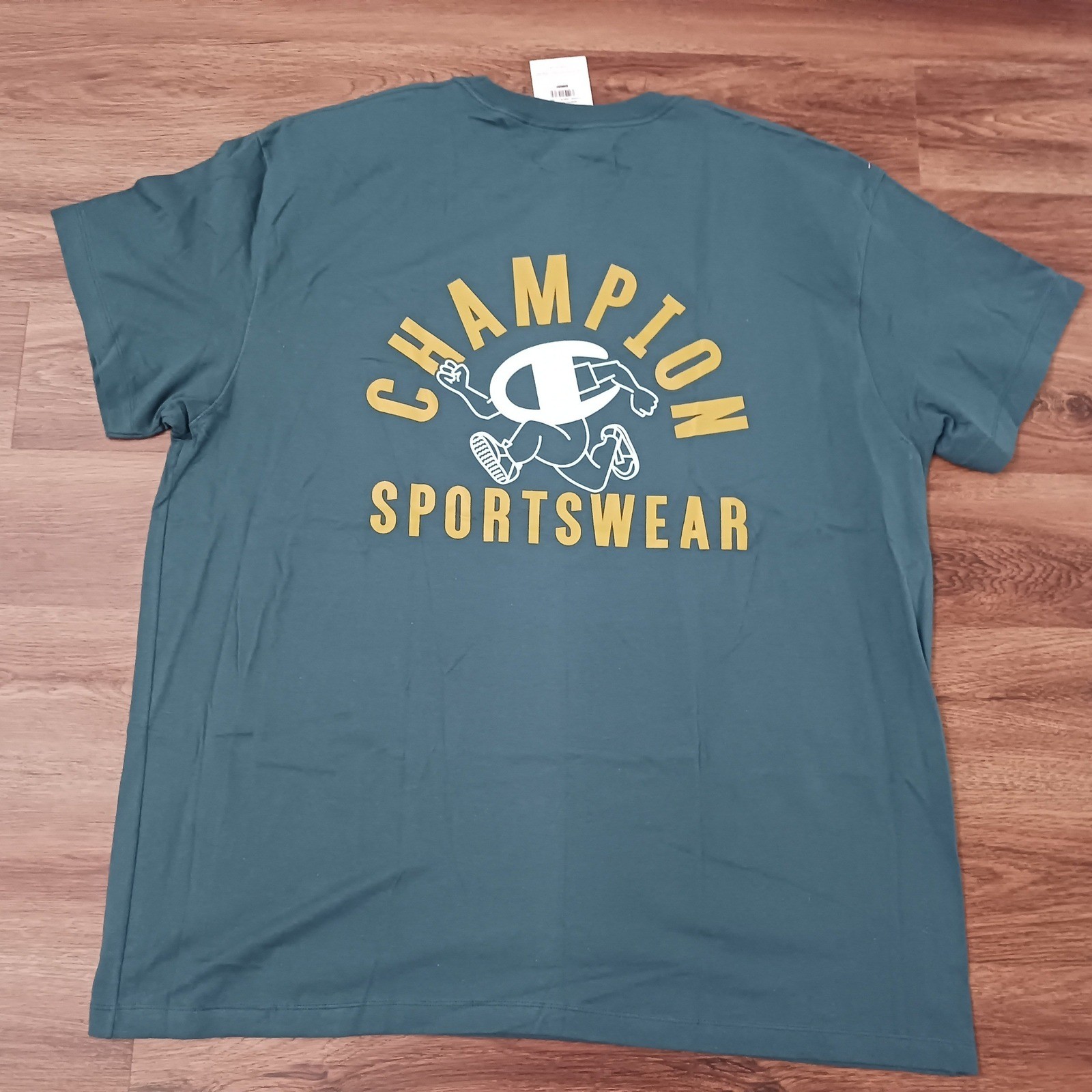 Champion Sportswear Mens Graphic T-Shirt Teal Green 3XB Big and Tall Cotton Tee