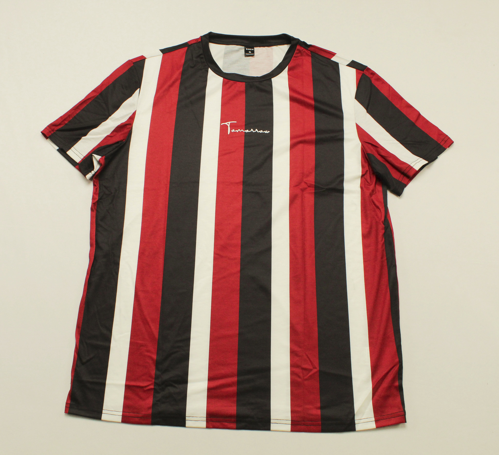 Manfinity Hypemode Men’s Letter Graphic Striped Colorblock Tee CB7 Multi Size XL