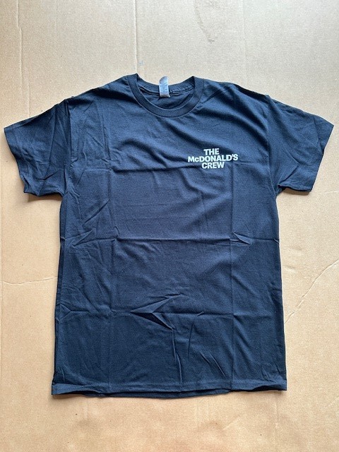 Authentic New McDonalds The Crew As Featured In Tee 2023 Black White