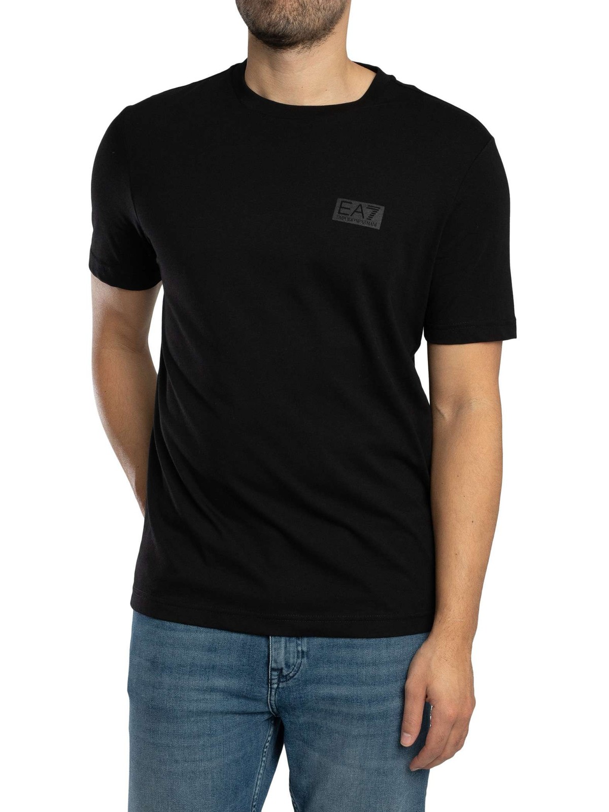 EA7 Men’s Back Box Logo T-Shirt, Black