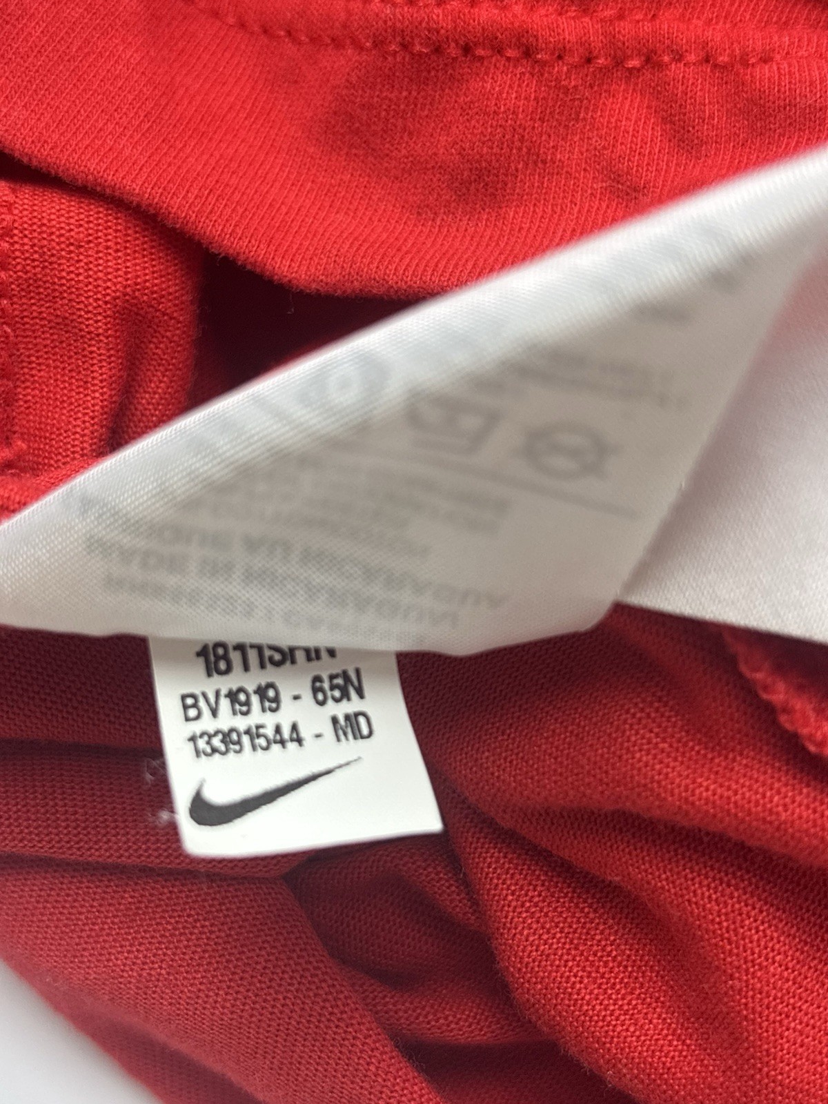 Red Nike Tee Dri-Fit T Shirt Size M’ All Star #77 Doncic White Letters
