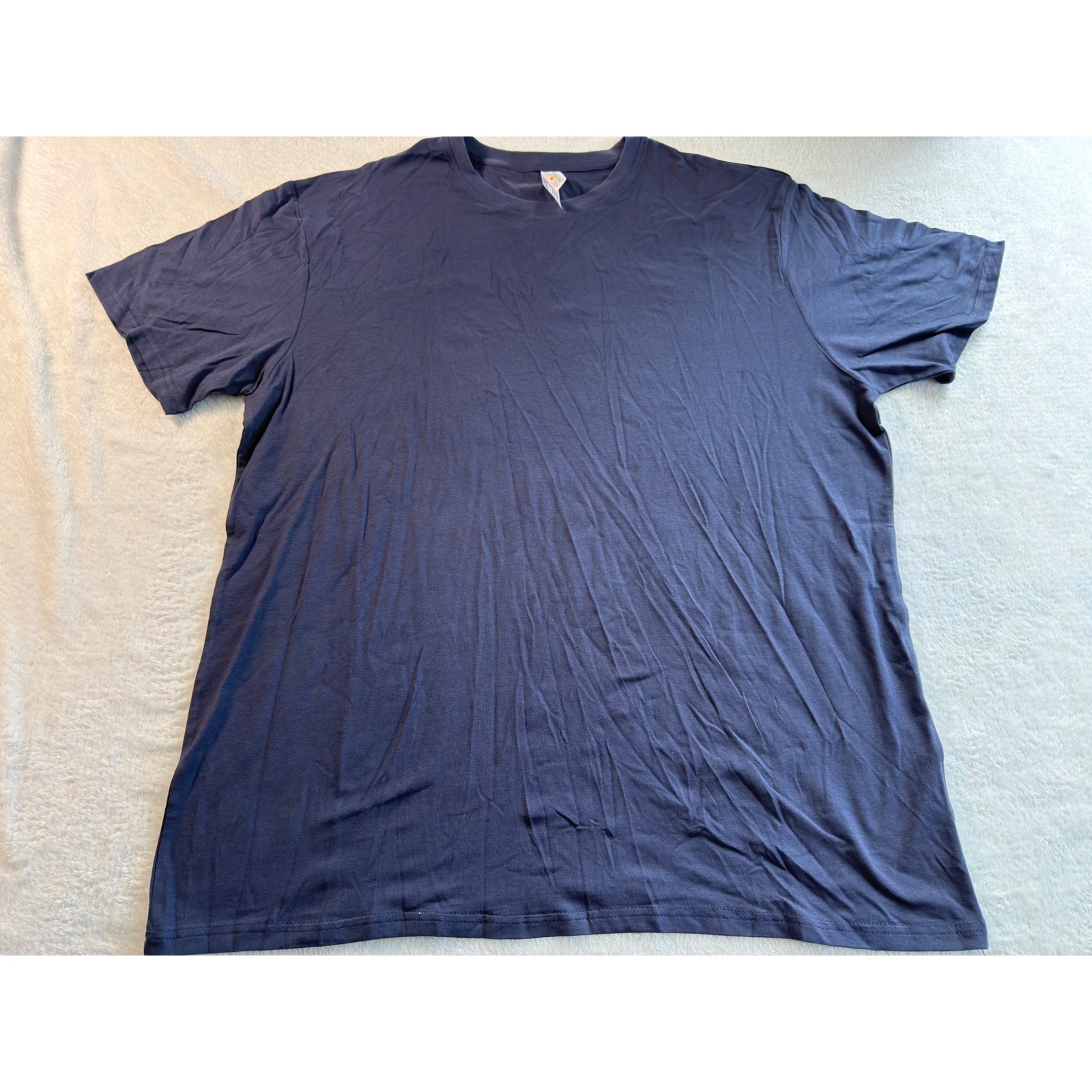 Royal Avalon Mens XL Navy Blue Bamboo Cotton Blend Stretch Crew Neck T-Shirt
