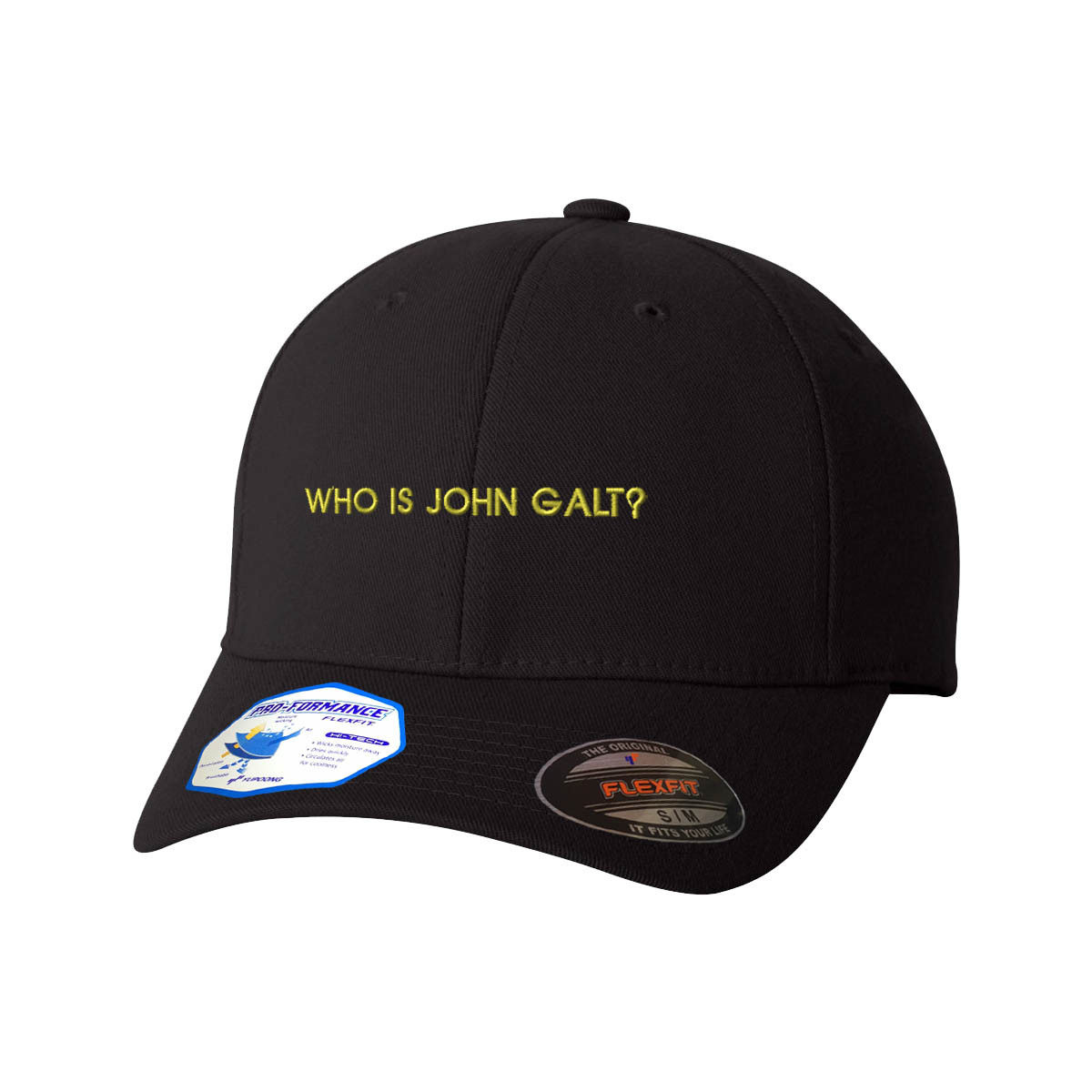 Flexfit Hats for Men & Women Who Is John Galt Embroidery Dad Hat Baseball Cap